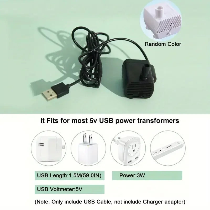 【流れる天然水】静音ペット用自動給水器 1.2L（猫・小型犬用）